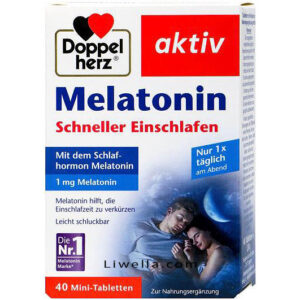 Melatonin Doppelherz – مکمل ملاتونین برای تنظیم خواب، کاهش استرس و بهبود کیفیت استراحت شبانه، مناسب برای خواب آرام و عمیق.