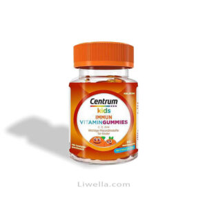 بطری مکمل‌های ویتامین جویدنی Centrum Kids Immun برای کودکان، حاوی ویتامین‌های C، D و زینک برای تقویت سیستم ایمنی