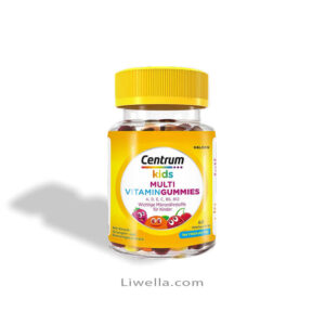 Centrum Kids Multi Vitamin Gummies - مکمل غذایی جویدنی برای کودکان بالای ۴ سال. حاوی ۸ ویتامین و ۲ ماده معدنی ضروری برای تقویت سیستم ایمنی، سلامت عمومی و سلامت استخوان‌های کودکان. طعم‌های گیلاس، پرتقال و توت. بسته ۶۰ عددی. ساخت آلمان. پاستیل مولتی ویتامین کودکان